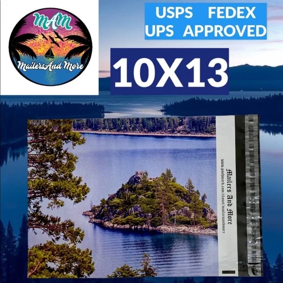 50 Qty. Bags 10X13  Lake Tahoe California Poly Mailers PRICE IS FIRM - Picture 3 of 3